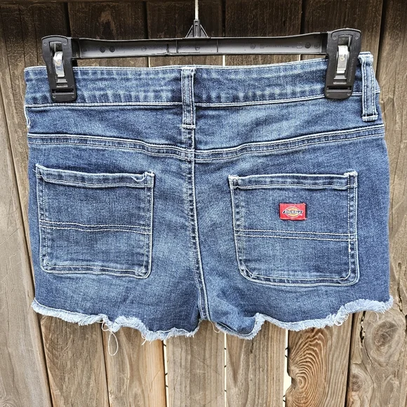 Dickies Denim Blue Women's Shorts Size 16 - Picture 11 of 15